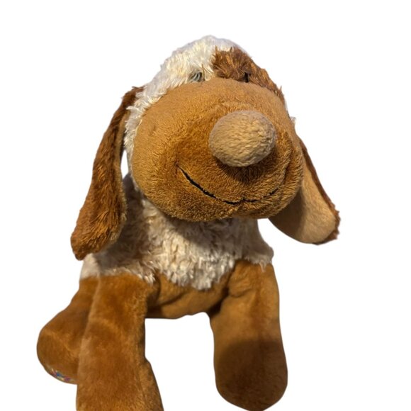 Classic Ganz Choco Cheeky Dog Webkins Plush Brown Cream Stuffed Animal HM694 - Picture 1 of 9